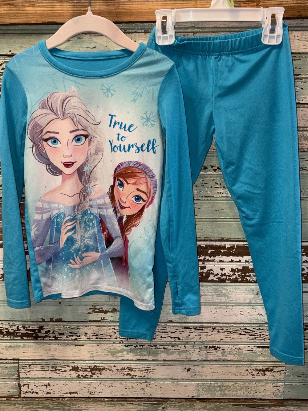 Girls Blue 'True to Yourself' Frozen 2 Pajama Set